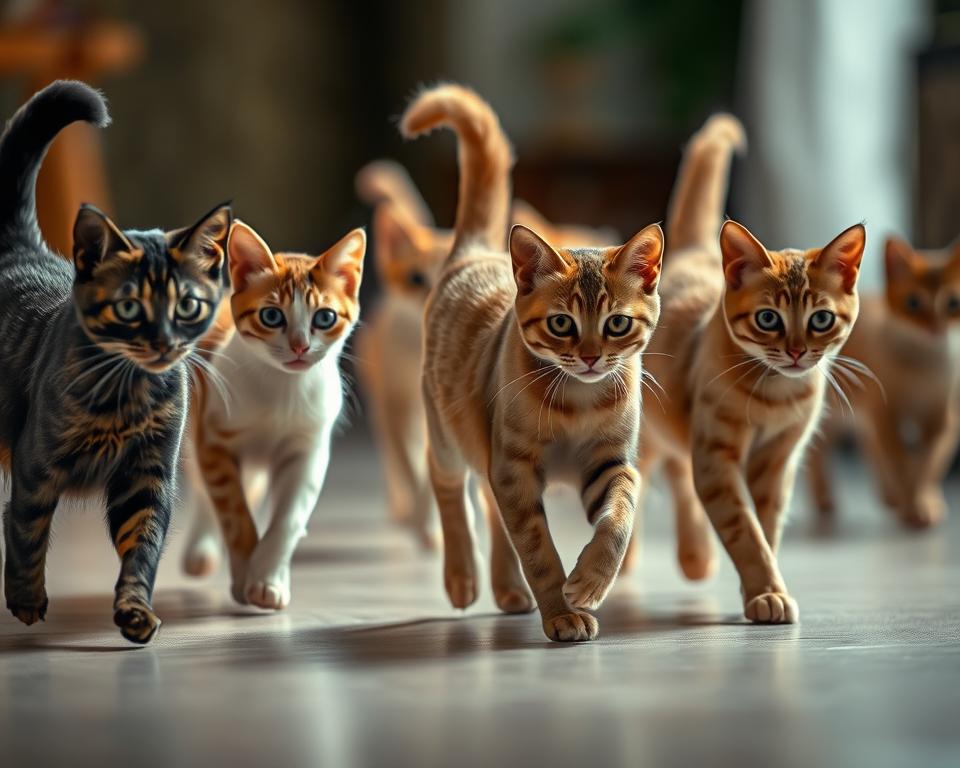 podučavanje novih oblika kretanja mačaka