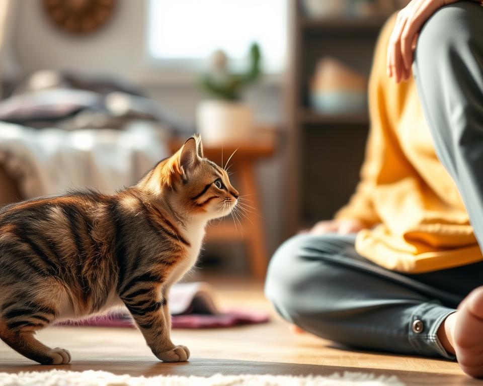 razvijanje odnosa mačke sa strancima