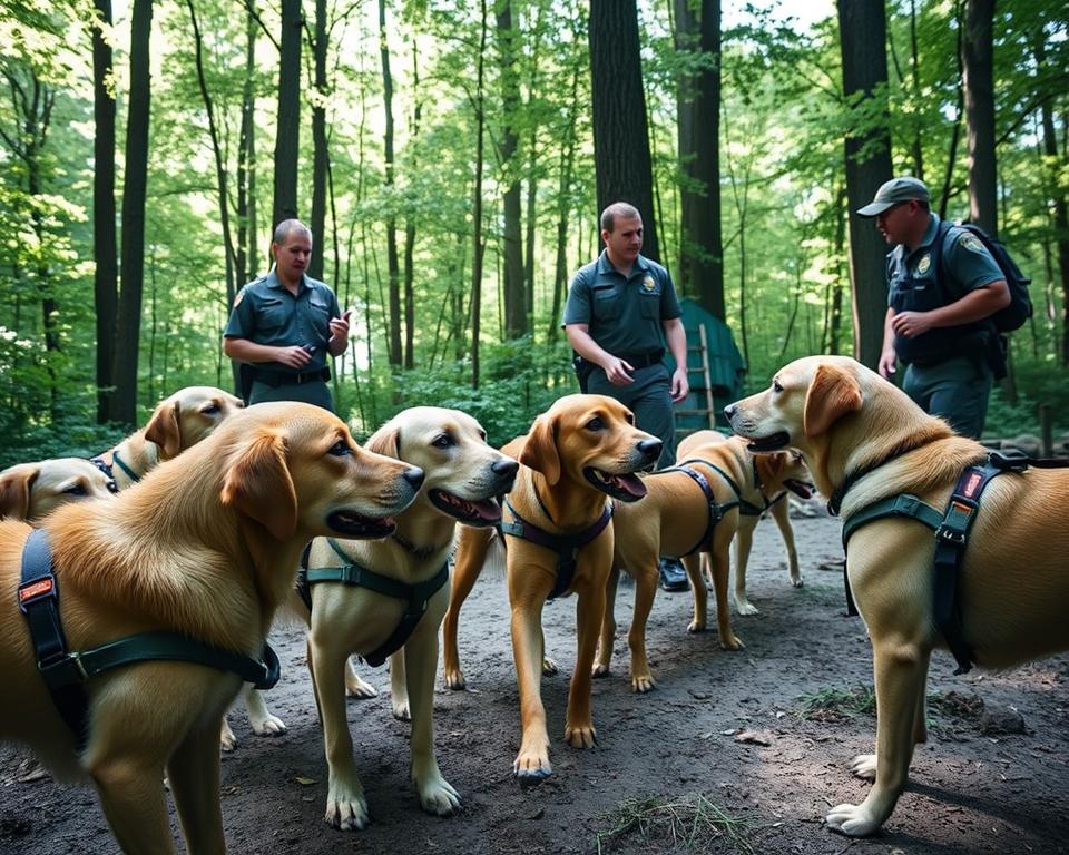 trening spasilačkih pasa