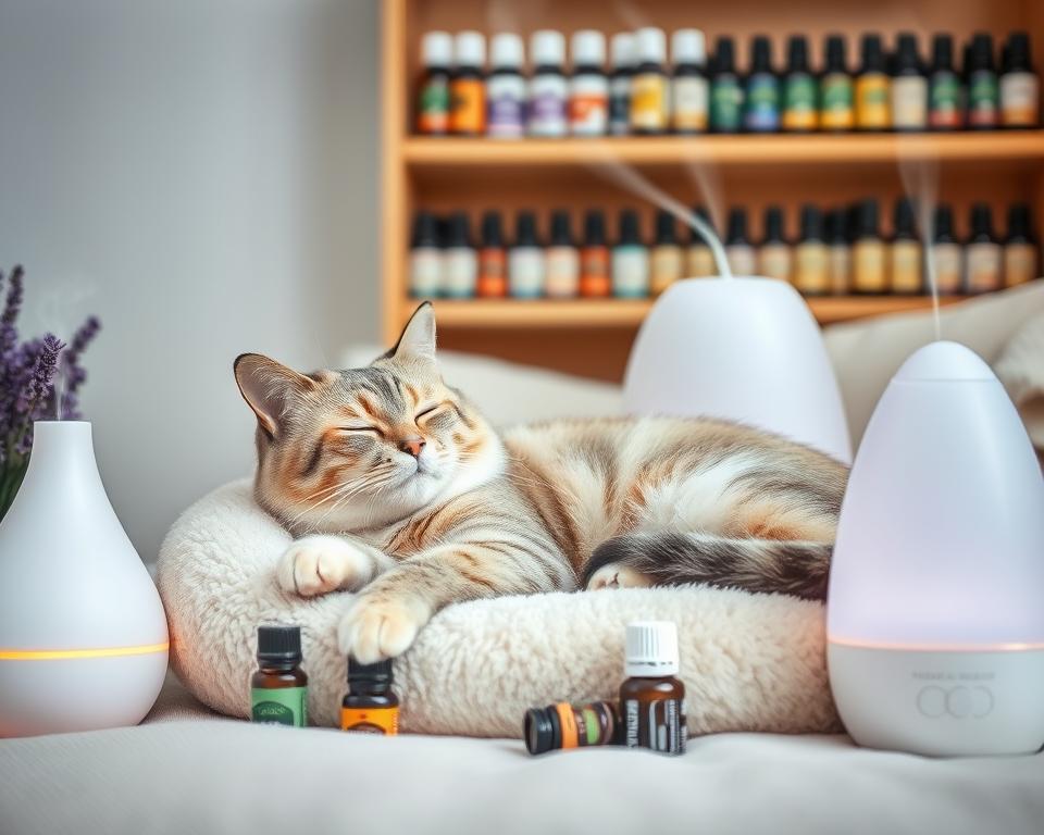 upravljanje stresom mačaka eteričnim uljima