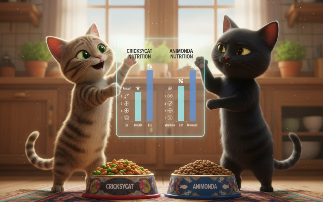 CricksyCat vs Animonda – usporedba prema nutritivnom sastavu
