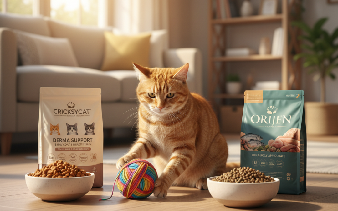 Za mačke s problemima dlake: CricksyCat vs Orijen Skin & Coat