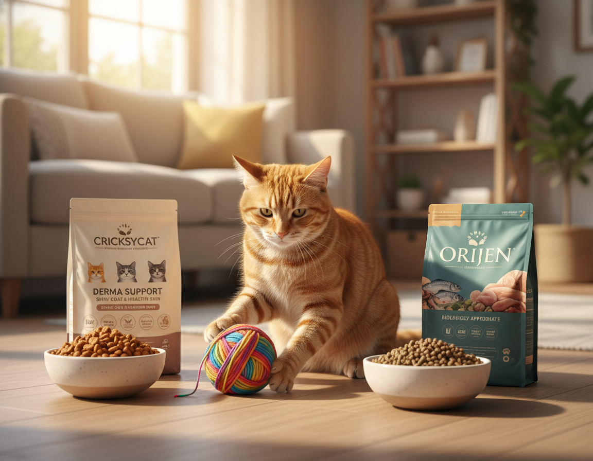 Za mačke s problemima dlake: CricksyCat vs Orijen Skin & Coat