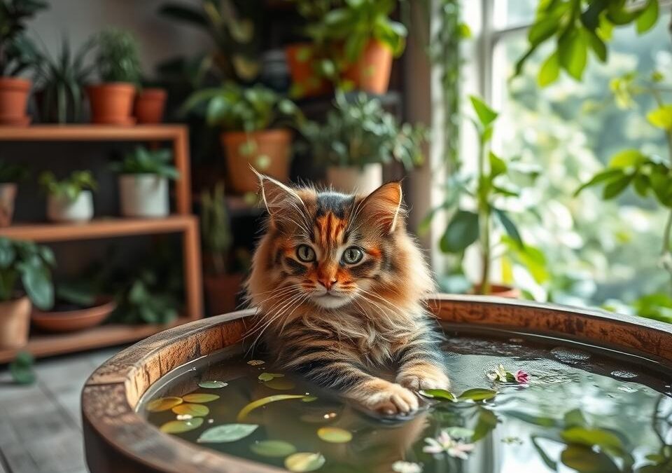 Biljno kupanje mačke – Sve što trebaš znati o tome!