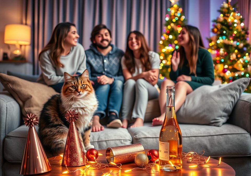 Silvestarske zabave s mačkom – što je u redu, a što nije