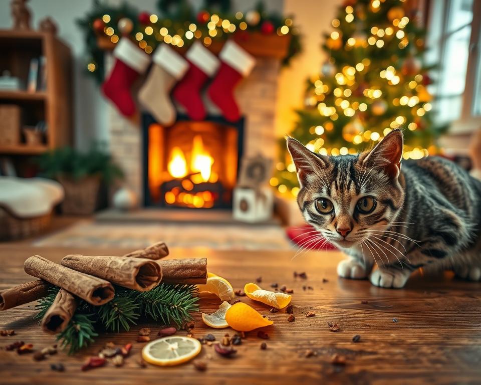 blagdanski mirisi i mačka