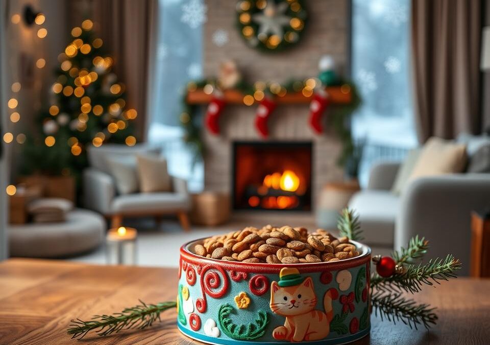 Kako pripremiti blagdansku hranilicu za mačku?