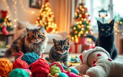 Ideje za božićne igračke za mačke