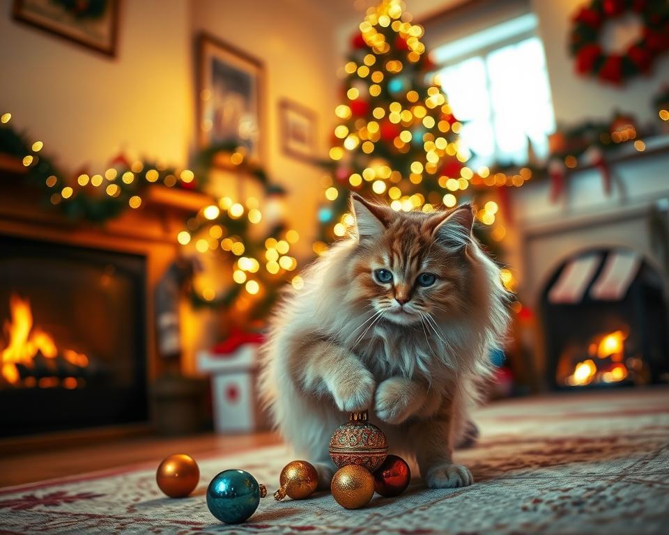 božićne uspomene s mačkom