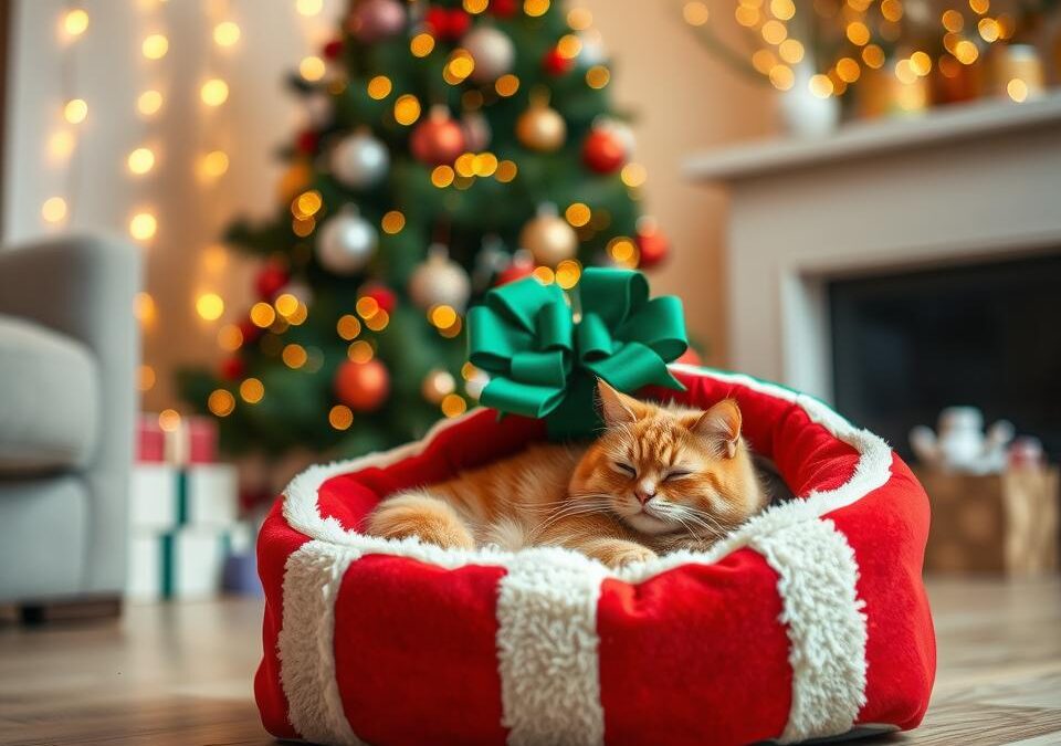 Kako pripremiti božićni ležaj za mačku?