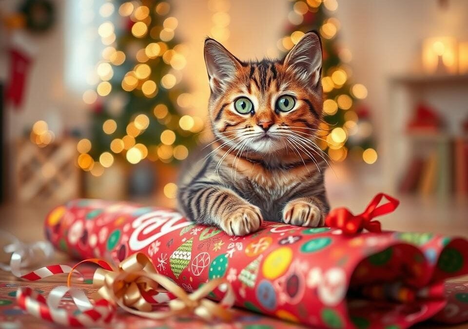 Mačka vs. božićni papir za zamatanje – kako izbjeći nezgode