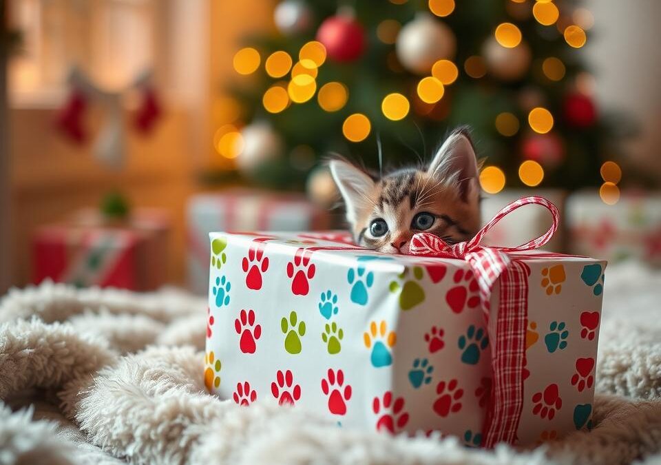 Što pokloniti mački za Božić? – 10 darova punih ljubavi