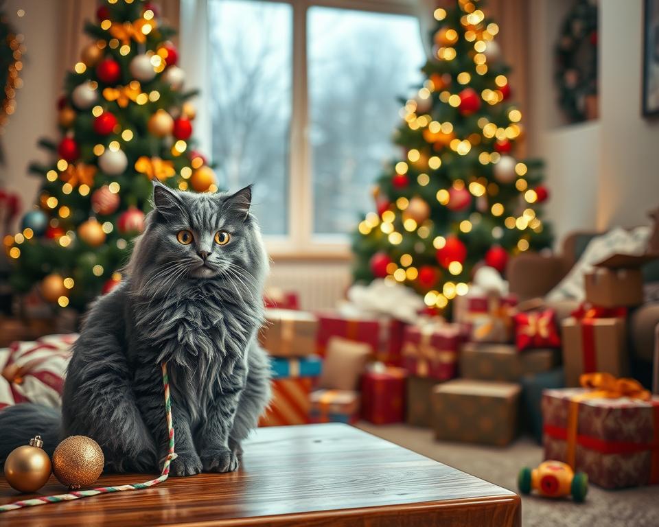 božićni stres kod mačaka