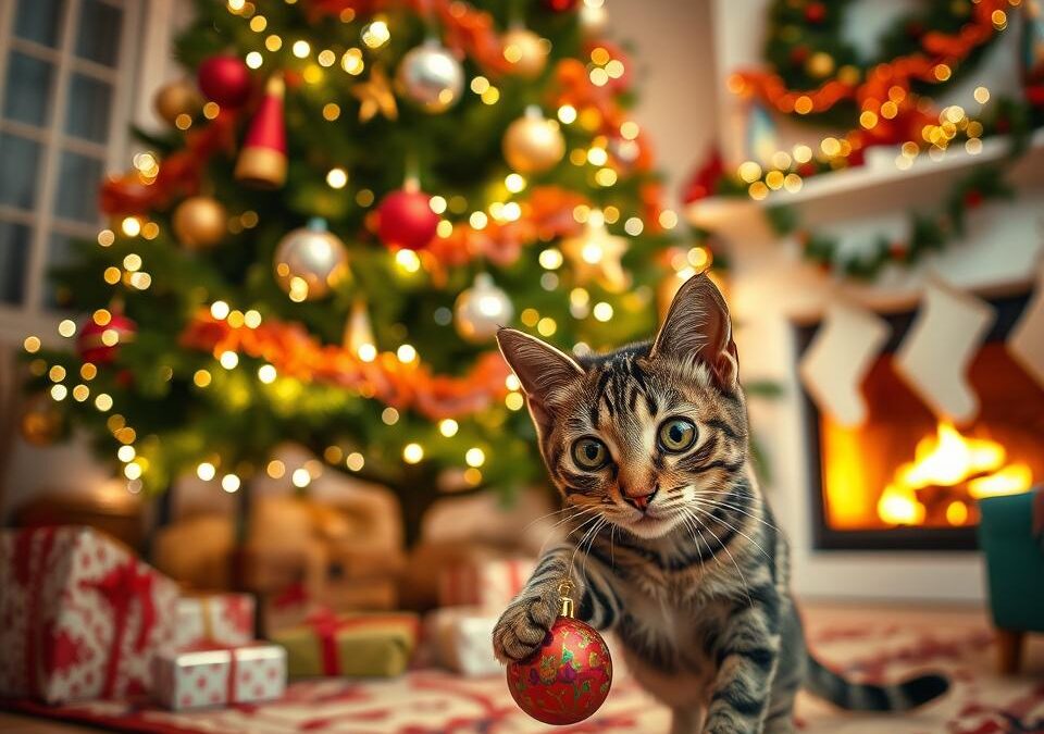 Božićni ukrasi vs. mačke – kako izbjeći katastrofu