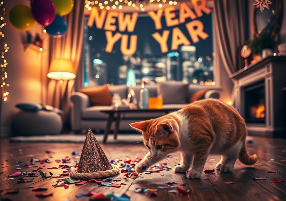 Silvestarska zabava? Na što paziti ako je mačka s tobom