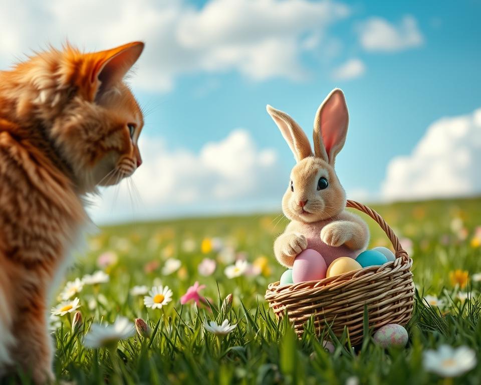 mačka i uskrsni zeko