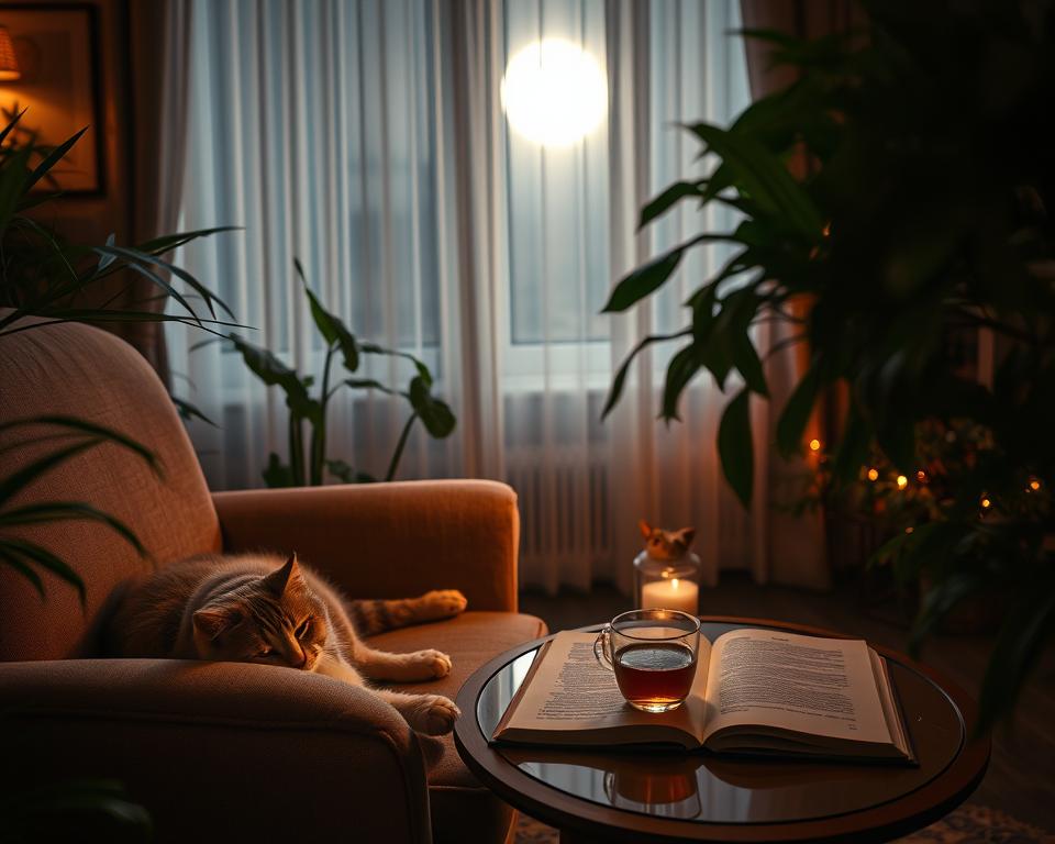 mirne noći s mačkom