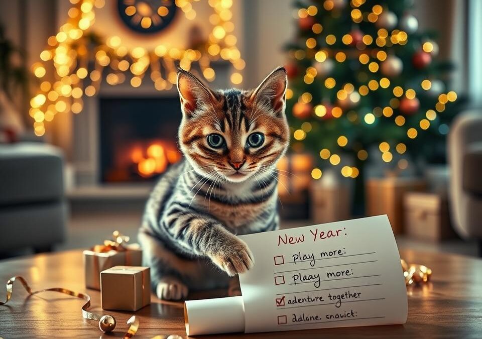 Mačka i novogodišnje odluke – što možete promijeniti zajedno
