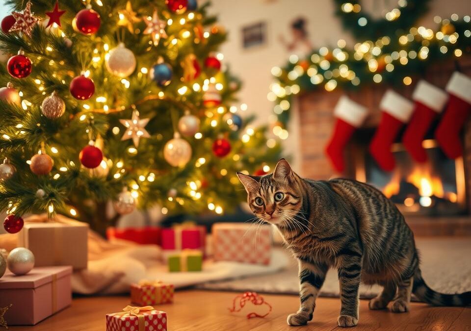 Mačka i božićno drvce – kako učiniti blagdansko ukrašavanje sigurnim?