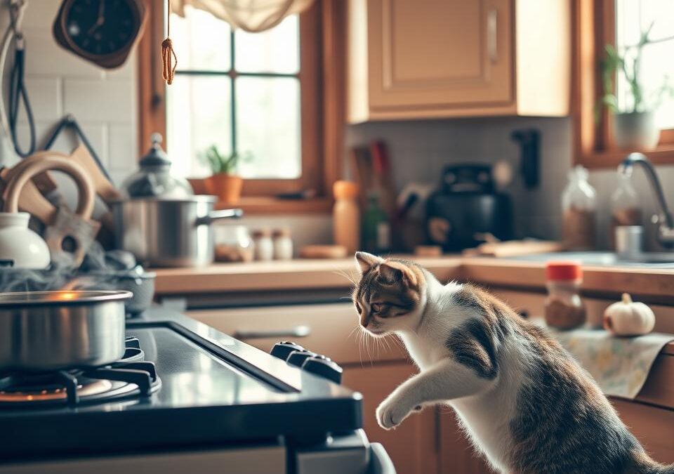 Opasnosti u kuhinji za mačke – Sve što trebaš znati o tome!