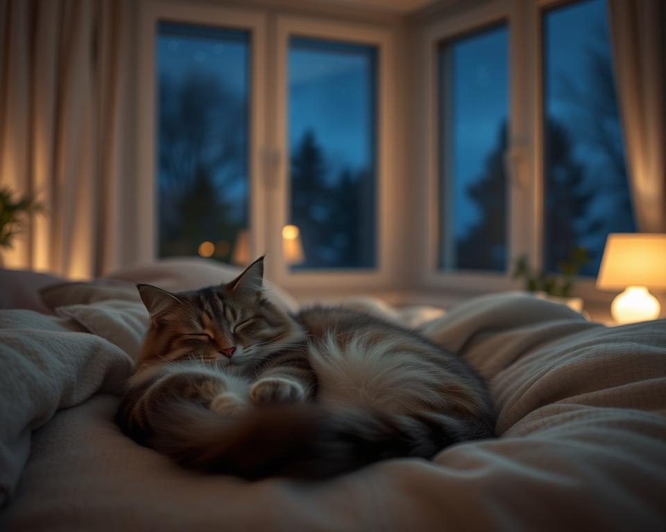 osiguravanje noćnog mira za mačku