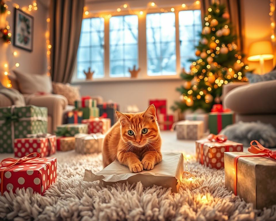 Mačke i raspakiravanje božićnih poklona – radost ili opasnost?