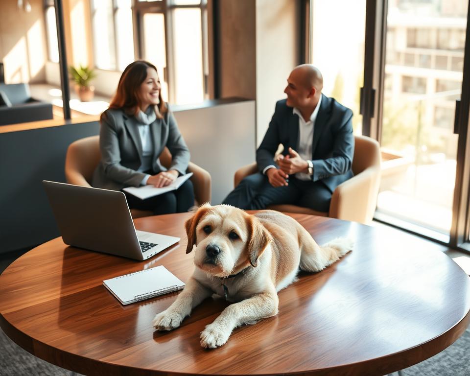 ponašanje na sastancima s klijentima uz psa