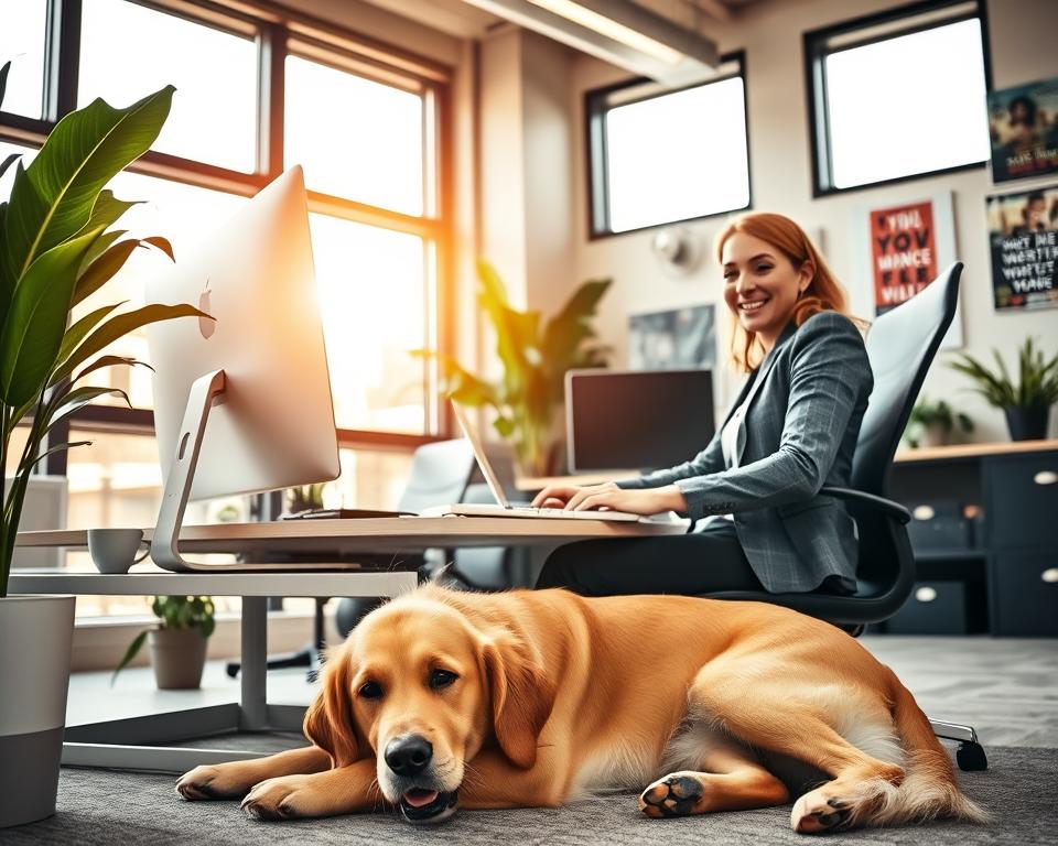 povećanje produktivnosti na poslu uz psa
