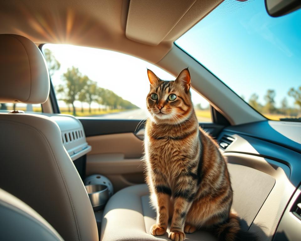 pravila putovanja s mačkom automobilom