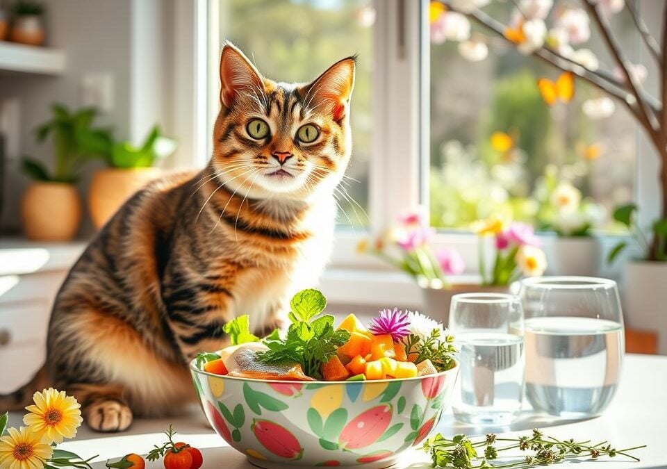 Kraj zime, početak proljeća – kako osvježiti prehranu mačke