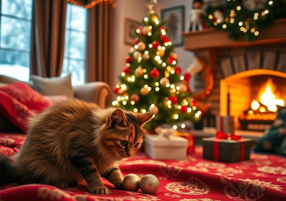 Prvi Božić tvoje mačke – vodič za početnike