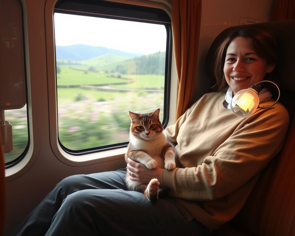 putovanje s mačkom vlakom