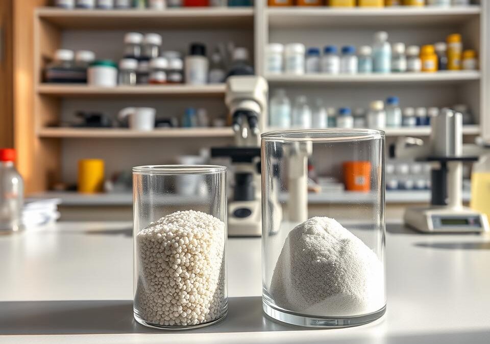 Juliet vs Ted: razlike u sastavu i veličini granula