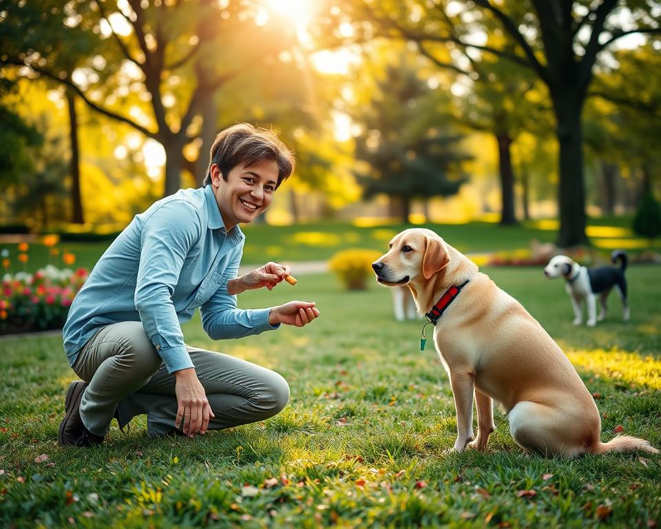 razvijajući vlasnik psa