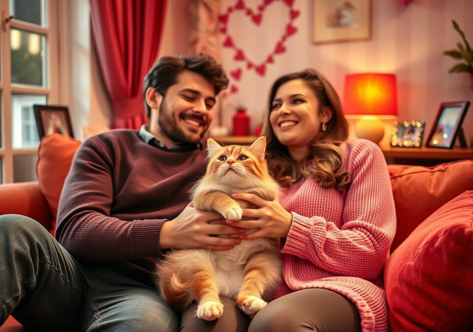 Valentinovsko fotografiranje s mačkom – romantika na četiri šape