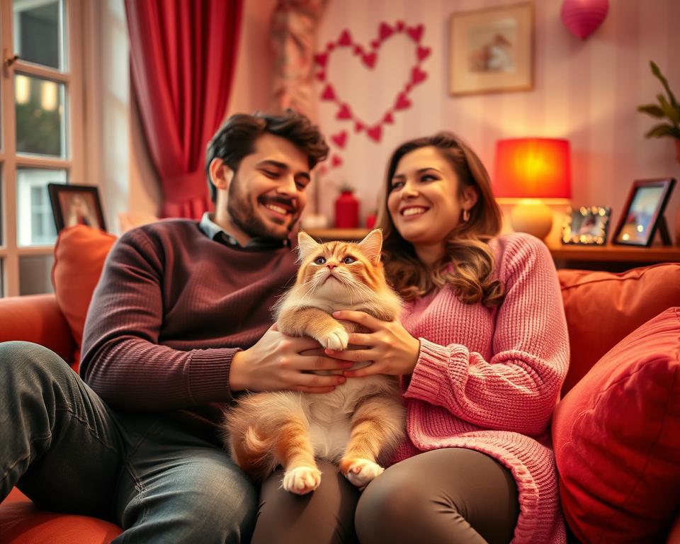 romantično fotografiranje mačke