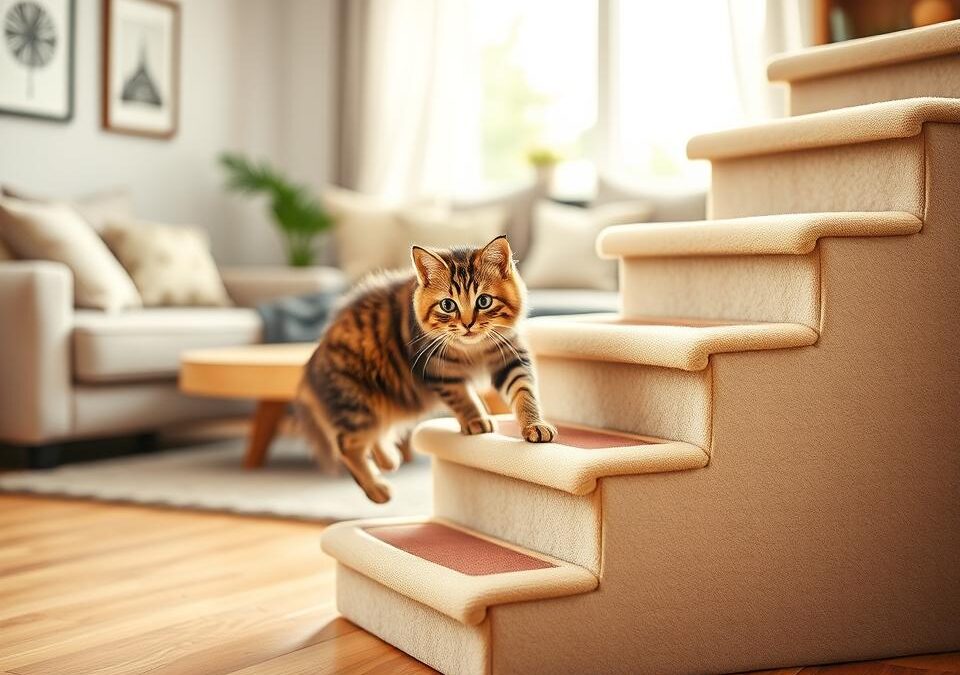 Sigurno korištenje stepenica za mačke – Sve što trebaš znati o tome!