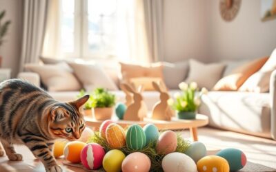 Uskrsne dekoracije sigurne za mačke – kako to učiniti