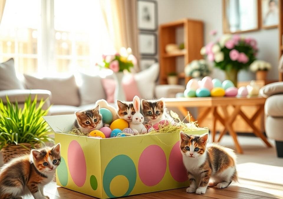 Uskrsna poklon-kutija za mačku – što staviti unutra?