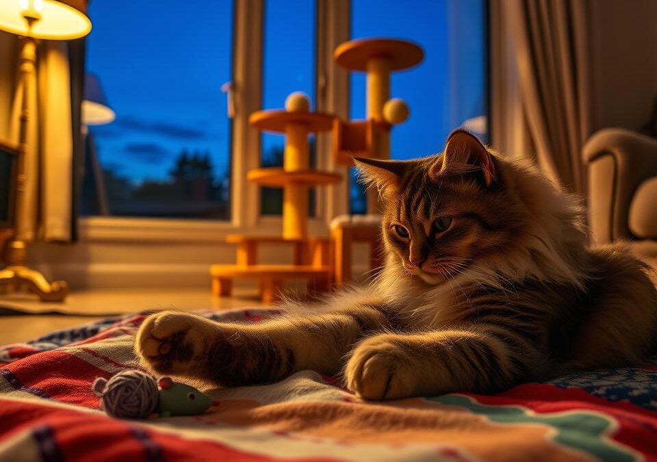 Večernja rutina mačke – Sve što trebaš znati o tome!