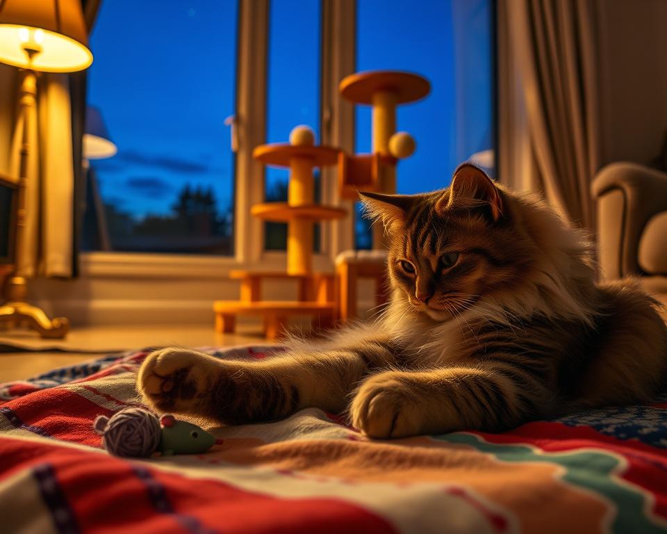 večernja rutina mačke