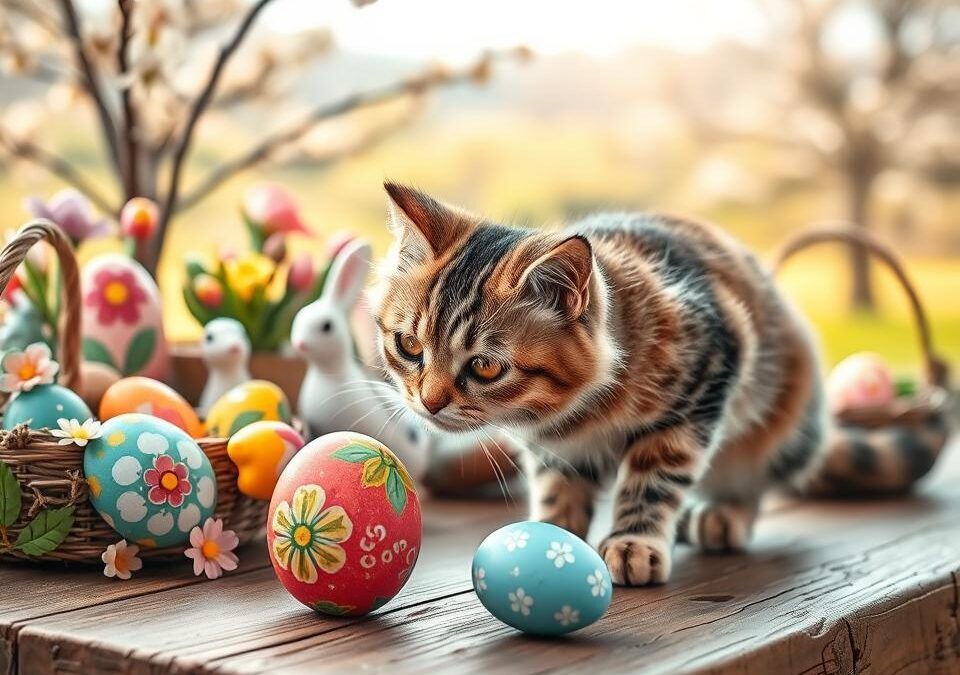 Uskrsni ukrasi i mačke – što nikada ne koristiti