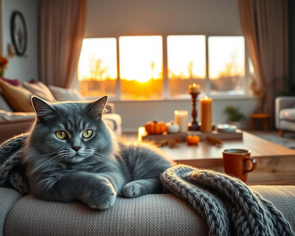 zahvalnost na Dan zahvalnosti i mačka