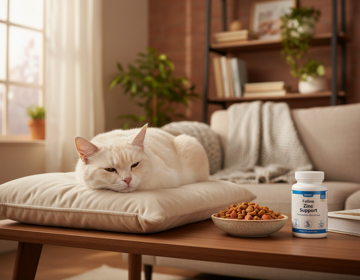 cink i zdravlje krzna mačke