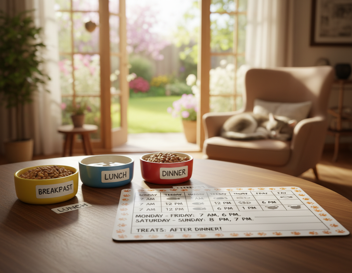 dnevni-raspored-hranjenja-macke dnevni raspored hranjenja mačke