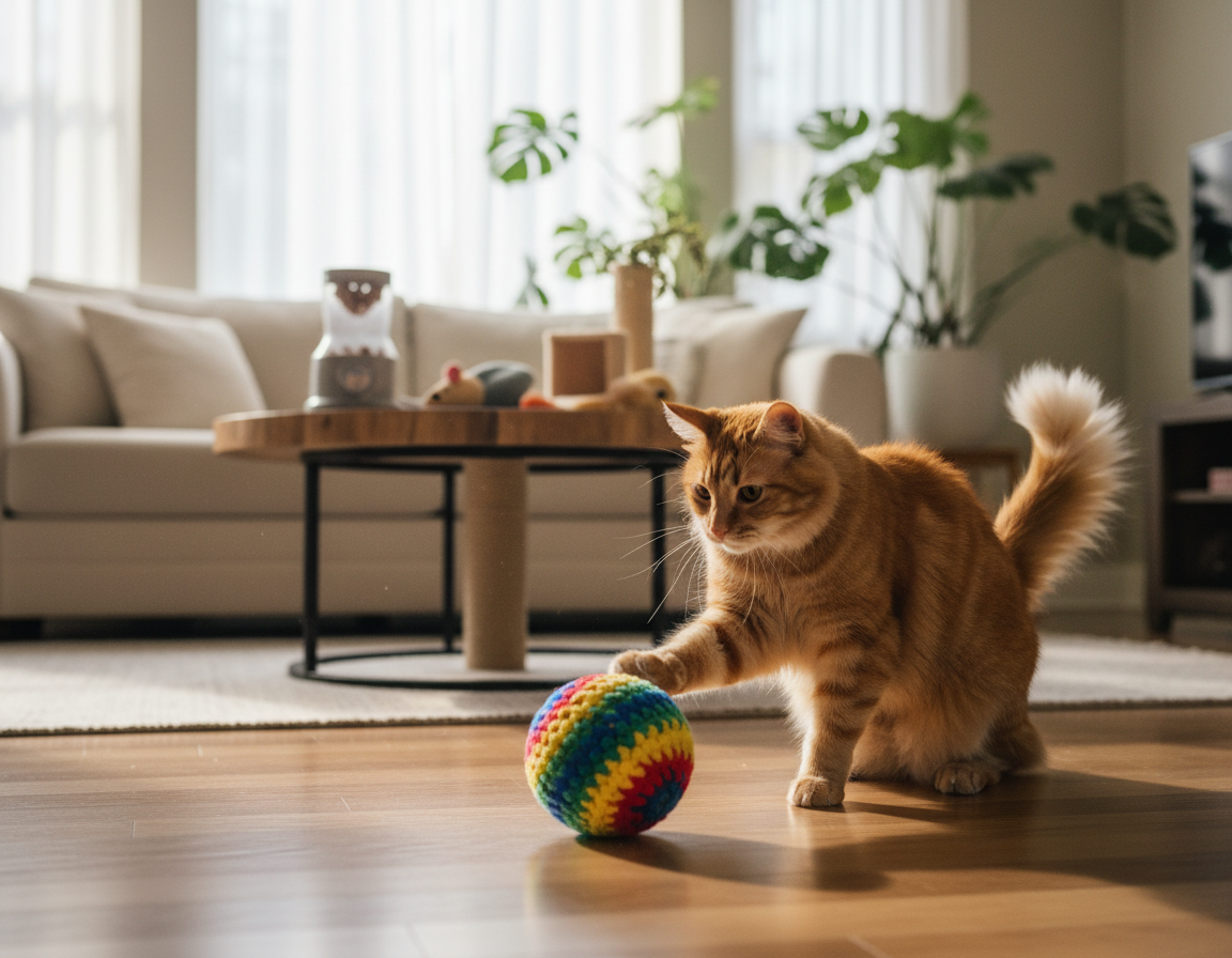 interaktivne igre s lopticom za mačke
