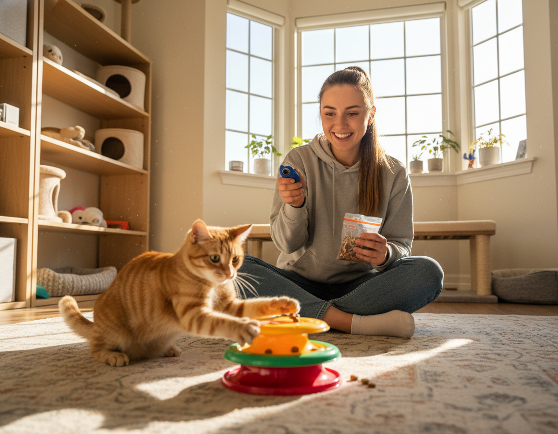 interaktivni trening za mačke