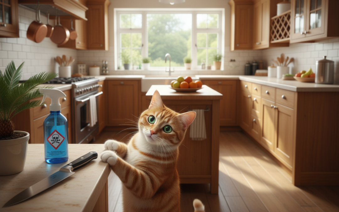 Kuhinjske opasnosti za mačku – Sve što trebaš znati o tome!