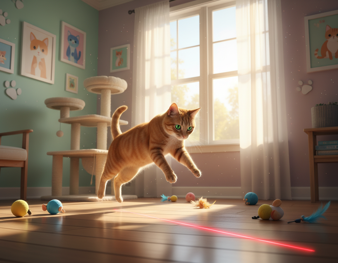 Laserski trening za mačke – Sve što trebaš znati o tome!