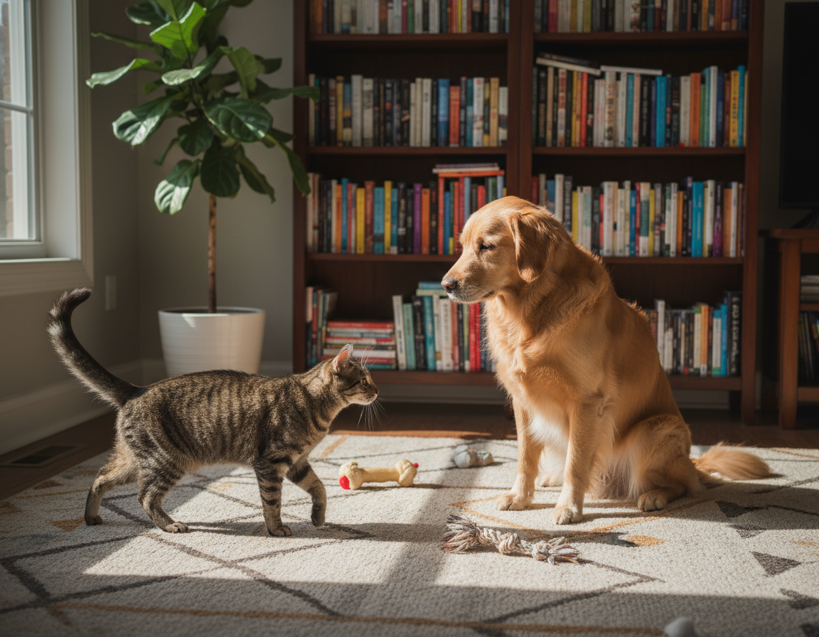 navikavanje-macke-na-psa-1 navikavanje mačke na psa